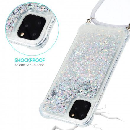 Coque iPhone 11 Pro Max Paillettes et Cordon Coque iPhone 11 Pro Max Paillettes et Cordon