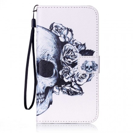 Housse iPhone 7 Plus Tête de Mort Fleurie Housse iPhone 7 Plus Tête de Mort Fleurie