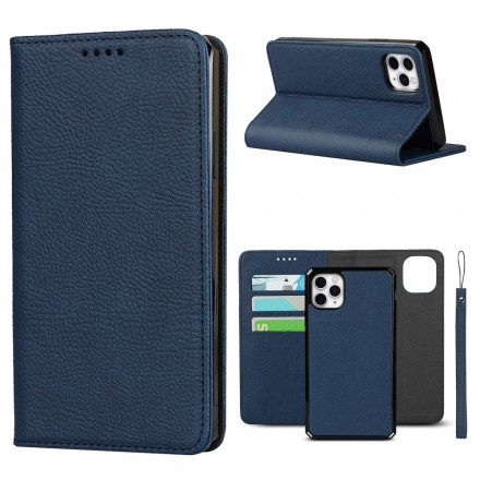 Flip Cover iPhone 11 Pro Max Cuir Litchi Véritable Coque Détachable Flip Cover iPhone 11 Pro Max Cuir Litchi Véritable Coque Détachable