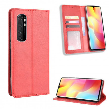 Flip Cover Xiaomi Mi Note 10 Lite Effet Cuir Vintage Stylisé