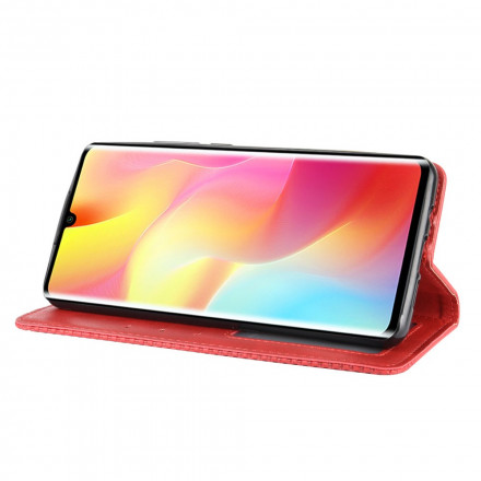 Flip Cover Xiaomi Mi Note 10 Lite Effet Cuir Vintage Stylisé