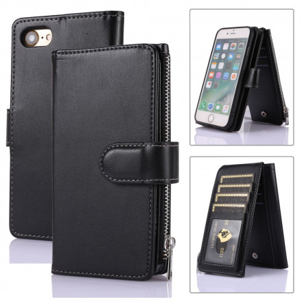 Housse iPhone SE 2 / 8 / 7 Multi-fonctions Porte-Monnaie Business Housse iPhone SE 2 / 8 / 7 Multi-fonctions Porte-Monnaie Business