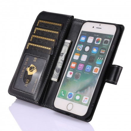 Housse iPhone SE 2 / 8 / 7 Multi-fonctions Porte-Monnaie Business