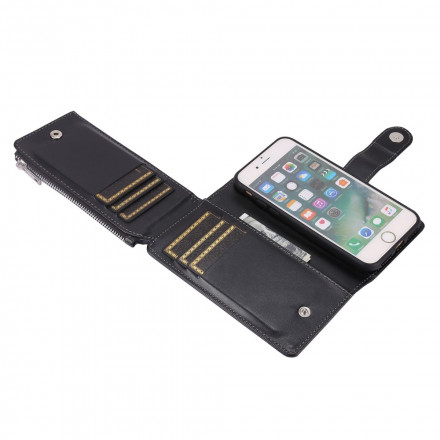 Housse iPhone SE 2 / 8 / 7 Multi-fonctions Porte-Monnaie Business