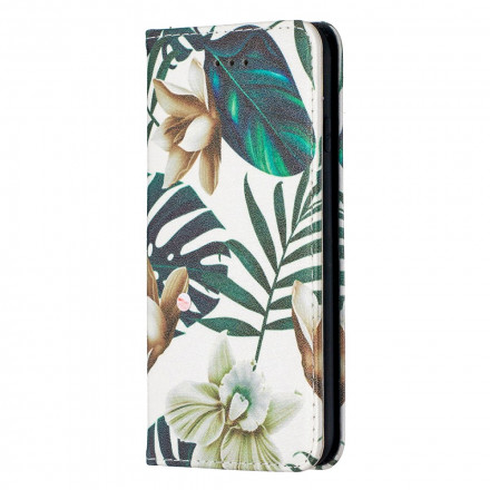 Flip Cover iPhone SE 2 / 8 / 7 Feuilles Flip Cover iPhone SE 2 / 8 / 7 Feuilles