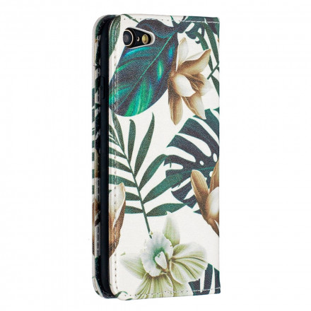 Flip Cover iPhone SE 2 / 8 / 7 Feuilles Flip Cover iPhone SE 2 / 8 / 7 Feuilles
