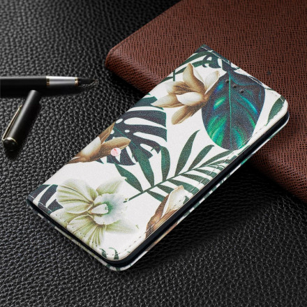 Flip Cover iPhone SE 2 / 8 / 7 Feuilles Flip Cover iPhone SE 2 / 8 / 7 Feuilles