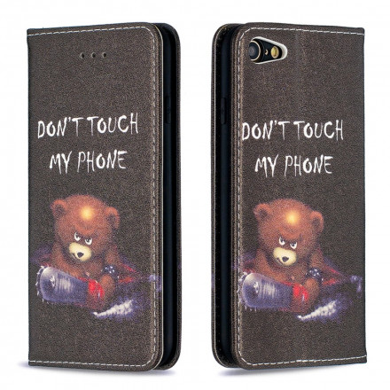 Flip Cover iPhone SE 2 / 8 / 7 Ours Dangereux Flip Cover iPhone SE 2 / 8 / 7 Ours Dangereux