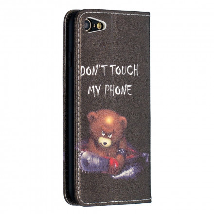 Flip Cover iPhone SE 2 / 8 / 7 Ours Dangereux Flip Cover iPhone SE 2 / 8 / 7 Ours Dangereux