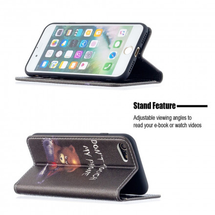 Flip Cover iPhone SE 2 / 8 / 7 Ours Dangereux Flip Cover iPhone SE 2 / 8 / 7 Ours Dangereux