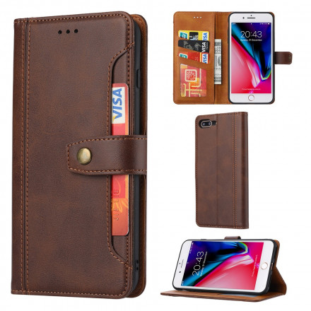 Housse iPhone SE 2 / 8 / 7 Porte-Carte Frontal avec Sangle Housse iPhone SE 2 / 8 / 7 Porte-Carte Frontal avec Sangle