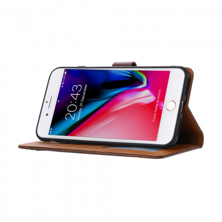 Housse iPhone SE 2 / 8 / 7 Porte-Carte Frontal avec Sangle Housse iPhone SE 2 / 8 / 7 Porte-Carte Frontal avec Sangle