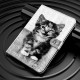 Housse Simili Cuir Samsung Galaxy Tab S7 Chaton Housse Simili Cuir Samsung Galaxy Tab S7 Chaton