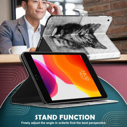 Housse Simili Cuir Samsung Galaxy Tab S7 Chaton Housse Simili Cuir Samsung Galaxy Tab S7 Chaton