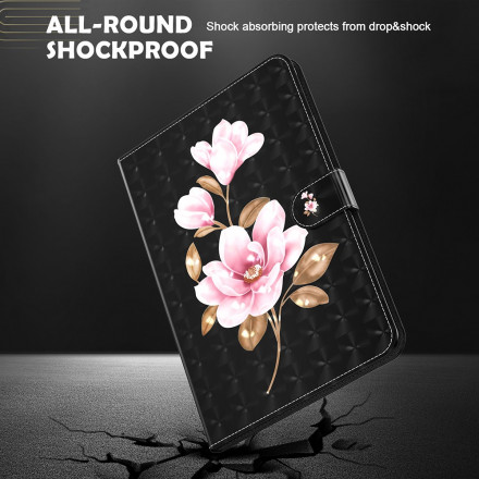 Housse Simili Cuir Samsung Galaxy Tab S7 Fleurs D'Arbre Housse Simili Cuir Samsung Galaxy Tab S7 Fleurs D'Arbre