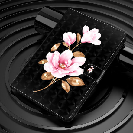 Housse Simili Cuir Samsung Galaxy Tab S7 Fleurs D'Arbre Housse Simili Cuir Samsung Galaxy Tab S7 Fleurs D'Arbre
