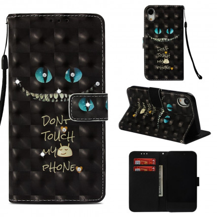 Housse iPhone XR Don't Touch my Phone avec Diamants Housse iPhone XR Don't Touch my Phone avec Diamants