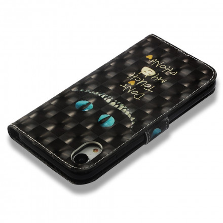 Housse iPhone XR Don't Touch my Phone avec Diamants Housse iPhone XR Don't Touch my Phone avec Diamants