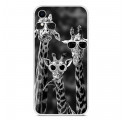 Coque iPhone XR Girafes à Lunettes
