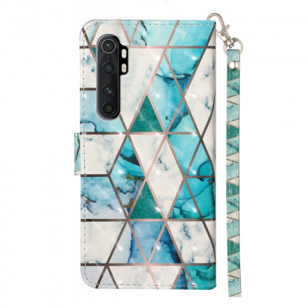 Housse Xiaomi Mi Note 10 Lite Marbre Light Spots à Lanière Housse Xiaomi Mi Note 10 Lite Marbre Light Spots à Lanière