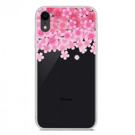 Coque iPhone XR Fleurs Roses