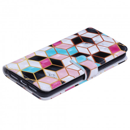 Housse iPhone XR Marbre Multicolore