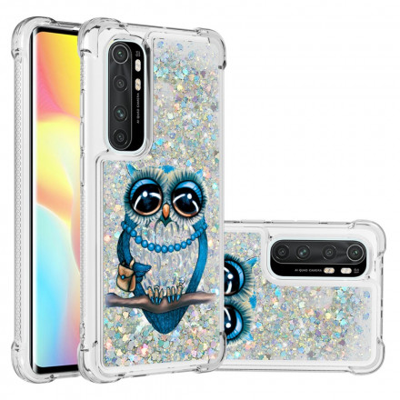 Coque Xiaomi Mi Note 10 Lite Miss Hibou Paillettes Coque Xiaomi Mi Note 10 Lite Miss Hibou Paillettes