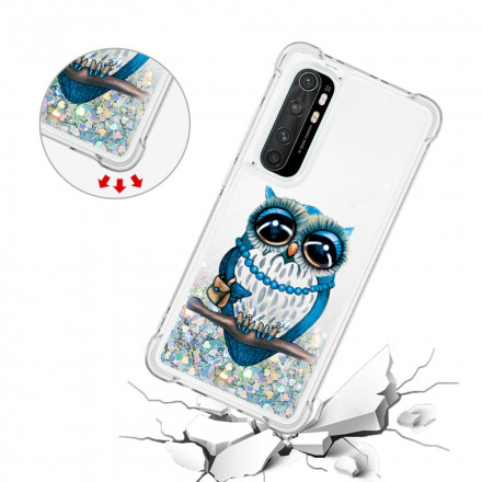 Coque Xiaomi Mi Note 10 Lite Miss Hibou Paillettes Coque Xiaomi Mi Note 10 Lite Miss Hibou Paillettes