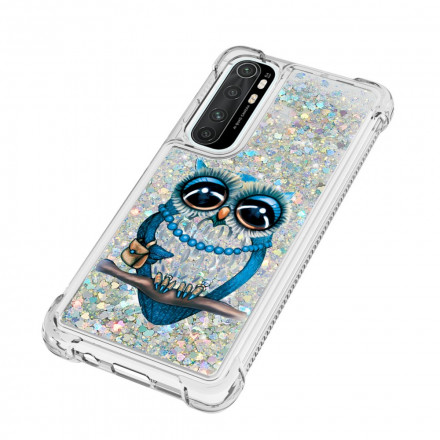 Coque Xiaomi Mi Note 10 Lite Miss Hibou Paillettes Coque Xiaomi Mi Note 10 Lite Miss Hibou Paillettes