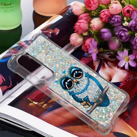 Coque Xiaomi Mi Note 10 Lite Miss Hibou Paillettes Coque Xiaomi Mi Note 10 Lite Miss Hibou Paillettes