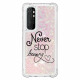 Coque Xiaomi Mi Note 10 Lite Never Stop Dreaming Paillettes Coque Xiaomi Mi Note 10 Lite Never Stop Dreaming Paillettes