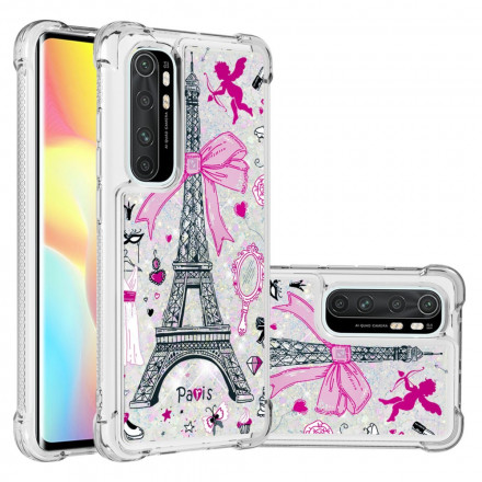 Coque Xaiomi Mi Note 10 Lite La Tour Eiffel Paillettes Coque Xaiomi Mi Note 10 Lite La Tour Eiffel Paillettes