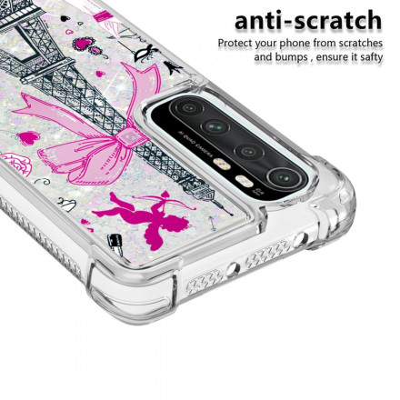 Coque Xaiomi Mi Note 10 Lite La Tour Eiffel Paillettes Coque Xaiomi Mi Note 10 Lite La Tour Eiffel Paillettes