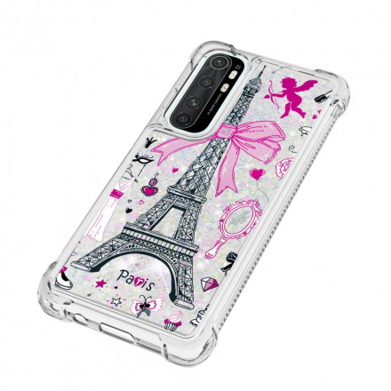 Coque Xaiomi Mi Note 10 Lite La Tour Eiffel Paillettes Coque Xaiomi Mi Note 10 Lite La Tour Eiffel Paillettes