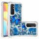 Coque Xaiomi Mi Note 10 Lite Papillons Bleus Paillettes Coque Xaiomi Mi Note 10 Lite Papillons Bleus Paillettes