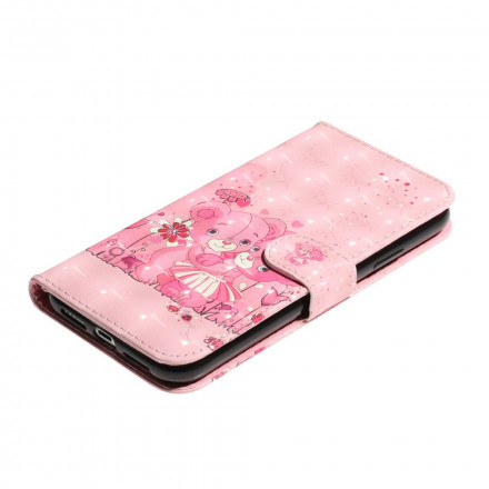 Housse iPhone XR Oursons Light Spots à Lanière Housse iPhone XR Oursons Light Spots à Lanière