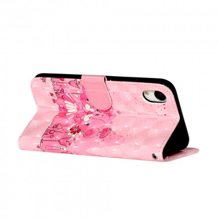 Housse iPhone XR Oursons Light Spots à Lanière Housse iPhone XR Oursons Light Spots à Lanière