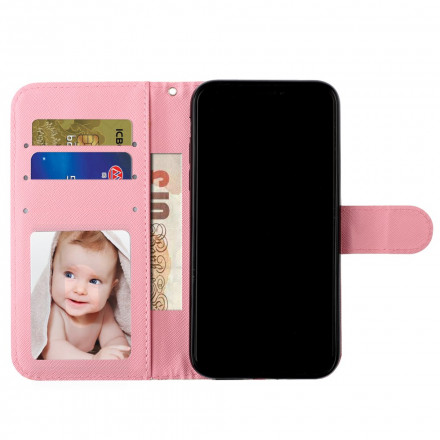 Housse iPhone XR Oursons Light Spots à Lanière Housse iPhone XR Oursons Light Spots à Lanière