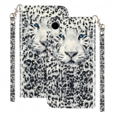 Housse iPhone XR Tigre Light Spots à Lanière Housse iPhone XR Tigre Light Spots à Lanière