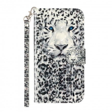 Housse iPhone XR Tigre Light Spots à Lanière Housse iPhone XR Tigre Light Spots à Lanière