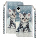 Housse iPhone XR Chaton Light Spots à Lanière Housse iPhone XR Chaton Light Spots à Lanière
