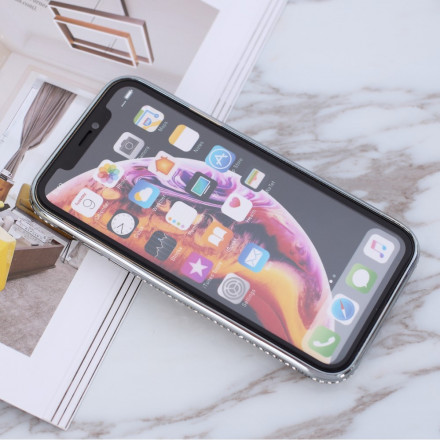 Coque iPhone XR Paillettes et Diamants Anneau Coque iPhone XR Paillettes et Diamants Anneau