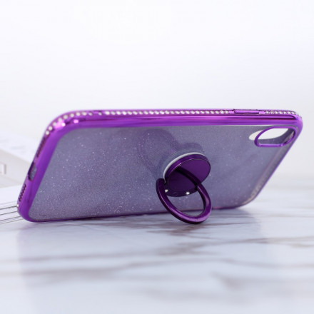 Coque iPhone XR Paillettes et Diamants Anneau Coque iPhone XR Paillettes et Diamants Anneau
