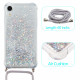 Coque iPhone XR Paillettes et Cordon