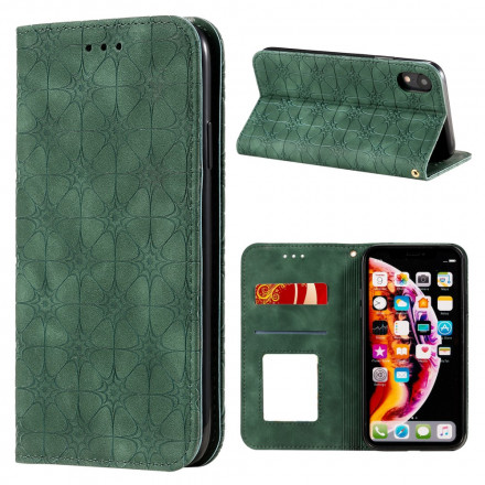 Flip Cover iPhone XR Fleurs Baroques Flip Cover iPhone XR Fleurs Baroques