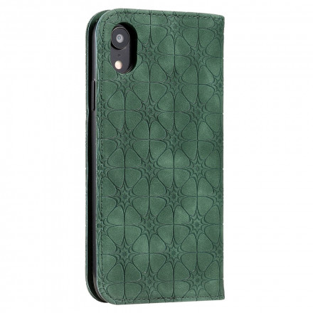 Flip Cover iPhone XR Fleurs Baroques Flip Cover iPhone XR Fleurs Baroques