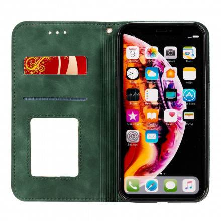 Flip Cover iPhone XR Fleurs Baroques Flip Cover iPhone XR Fleurs Baroques