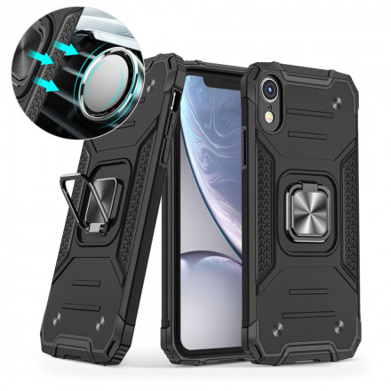 Coque iPhone XR Style Armure Anneau-Support