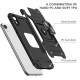 Coque iPhone XR Style Armure Anneau-Support