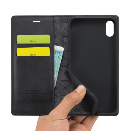 Flip Cover iPhone XR LC.IMEEKE Effet Cuir Flip Cover iPhone XR LC.IMEEKE Effet Cuir